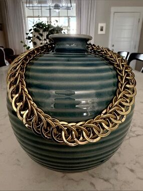 White House Black Market Gold-Tone Chunky Chain Necklace